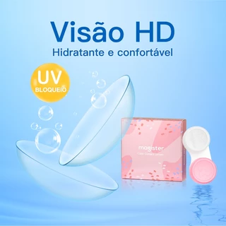 (P :-1.00 ~-10.00) Lentes De Contato Transparentes De 14mm Myopia De 6 Meses Use 2 Pcs Lente Hidrata