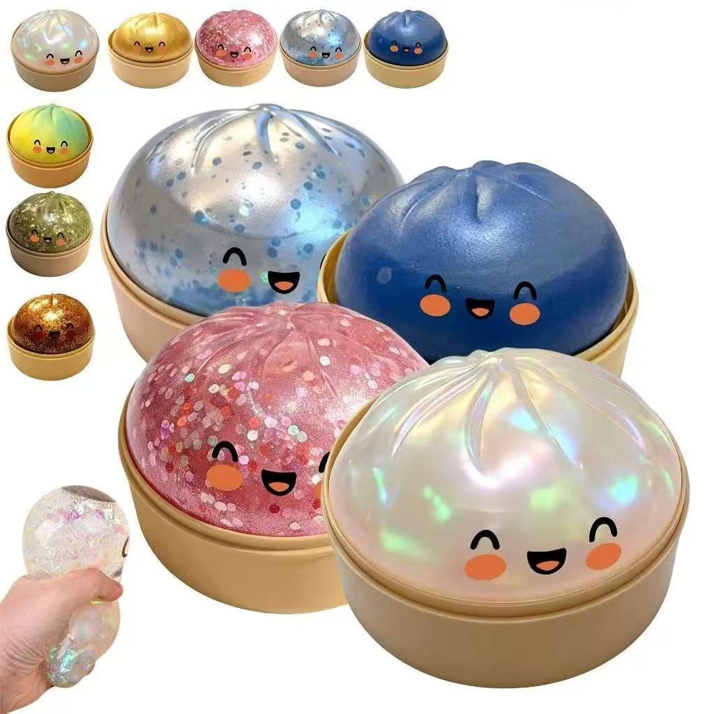 Brinquedo Fidget Mole Colorido Bolinho Brinquedos Lento Subindo Alívio Do Estresse Bola Brilhos Para Crianças Adultos De