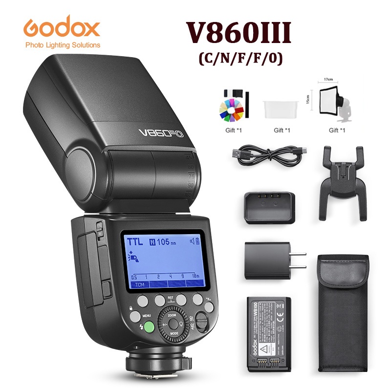 Godox V860III V860IIIC V860IIIN V860IIIS V860IIIF V860IIIO Speedlite Câmera Flash TTL HSS Para