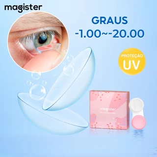 [-1.00~-20.00] Lentes De Contato Com Grau Miopia 14.0mm Confortável 6 Meses Uso 2 Pçs/Par