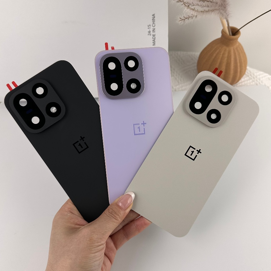 Para OnePlus 15 CPH2747 Porta Da Bateria Traseira Habitação Vidro Volta Escudo Reparação Peças De Reposição Com Moldura 