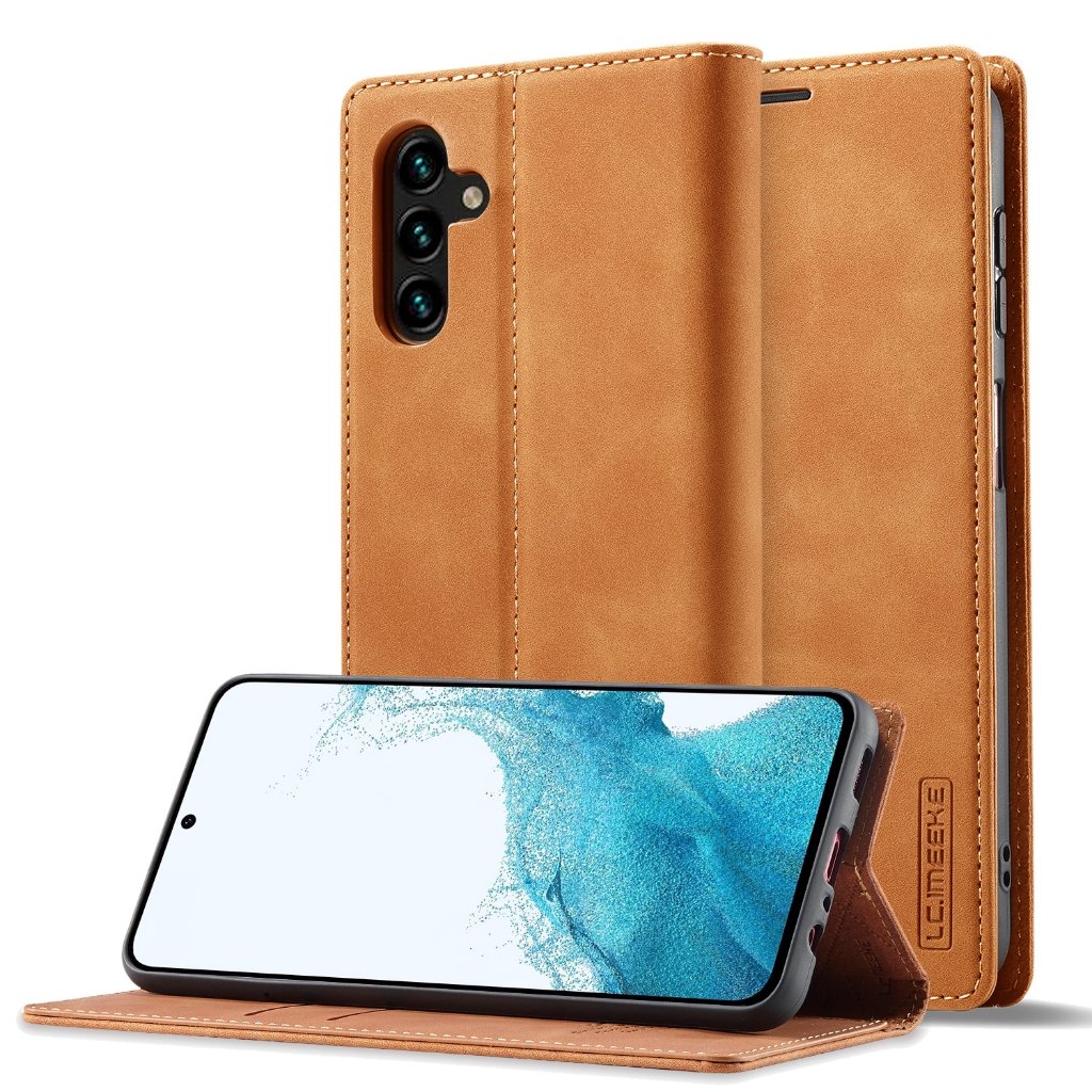 Moda Luxo slot Para Cartão flip Capa De Couro Adequado Samsung Galaxy A32 A33 A34 A35 A36 A37 A52 A53 A54 A55 A56 A57