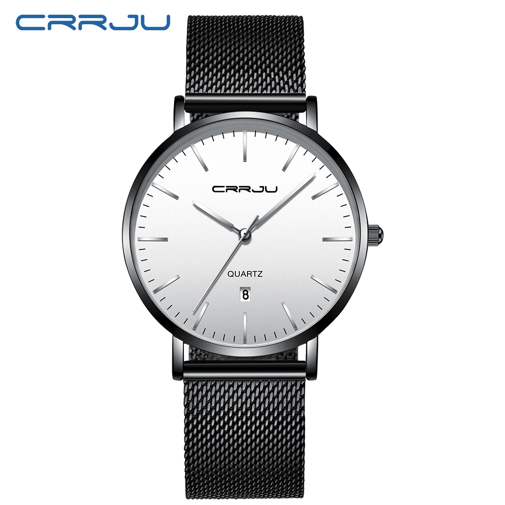 CRRJU Relógio Masculino De Marca Superior De Luxo Ultrafino De Aço Inoxidável Quartzo Resistente À Água 2270 X · foto 2