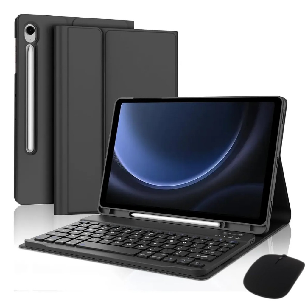 Capa De Teclado Bluetooth Para Samsung Galaxy Tab A9 + A11 + 11 " S6 Lite S7 S8