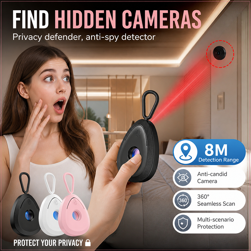 Detector De Câmera Para Escondida Proteção De Segurança Anti-Peeping Gadget De Detecção De Lente Pinhole Portátil