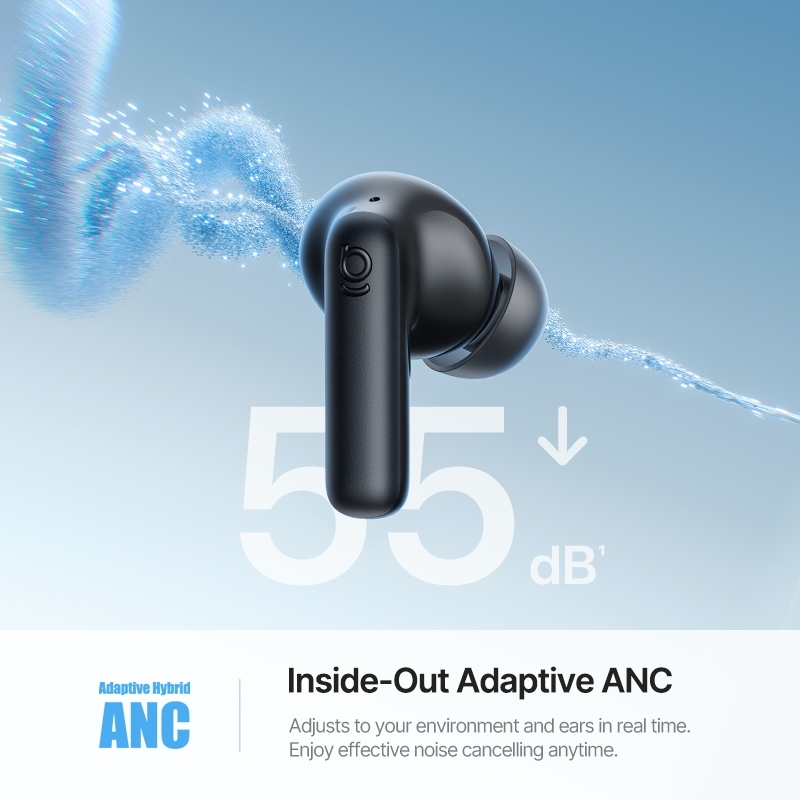 Baseus BP1 Pro ANC Fone De Ouvido Sem Fio-50dB Redução De Ruído De Alta Resolução Bluetooth 6.0 IPX55 À Prova D'água · foto 2