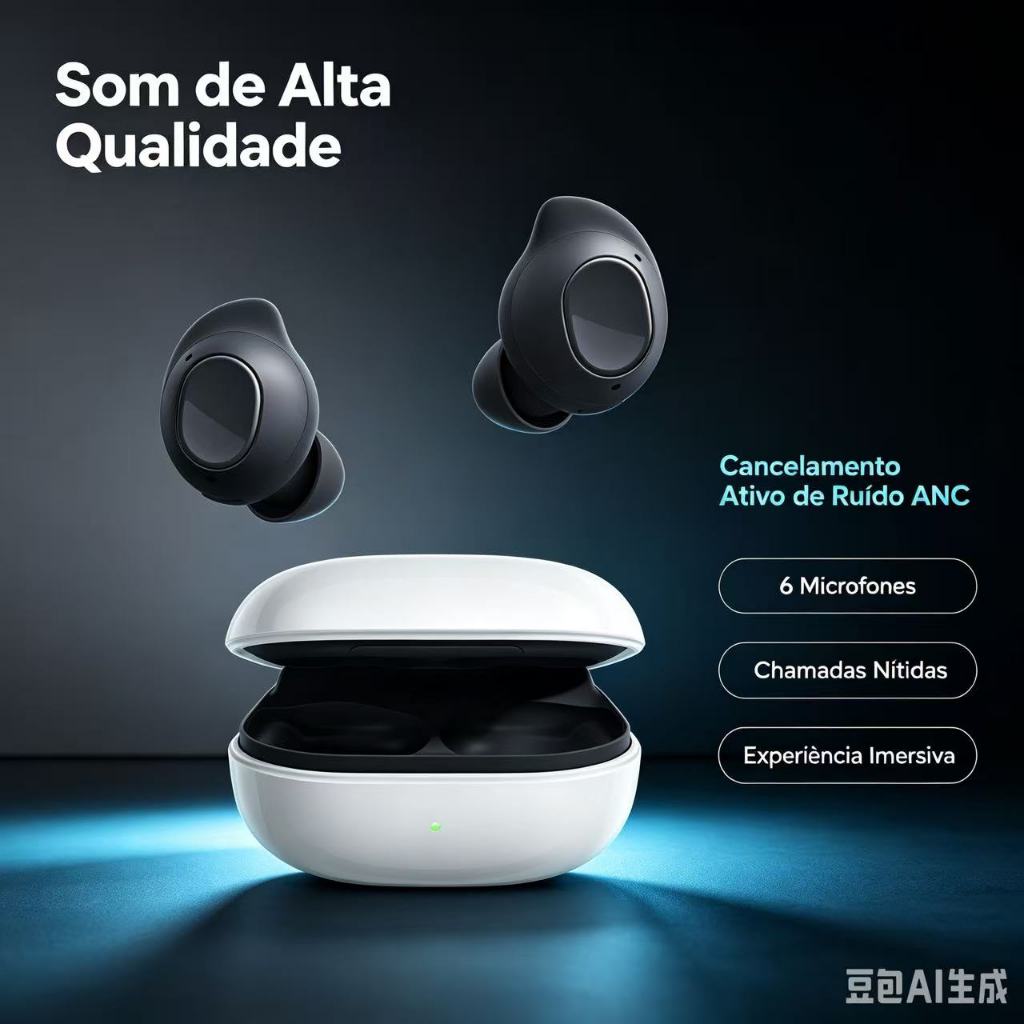 Galaxy Buds FE True Wireless Noise Cancelamento Headset HD Chamada Fones de ouvi
