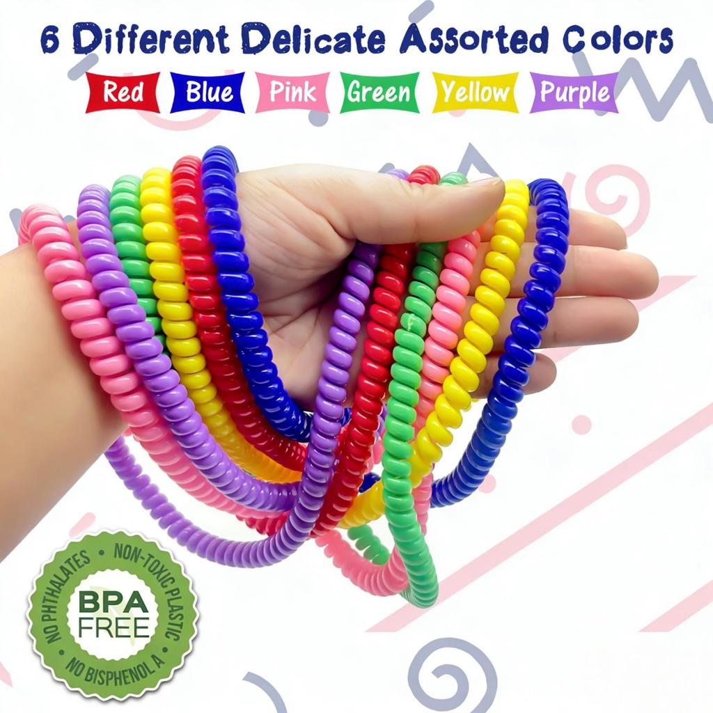 Colares Sensoriais De Mastigar , 6 Peças , Brinquedos Calmantes Ajustáveis , Colar Para Crianças , Adultos , Sala De Aul