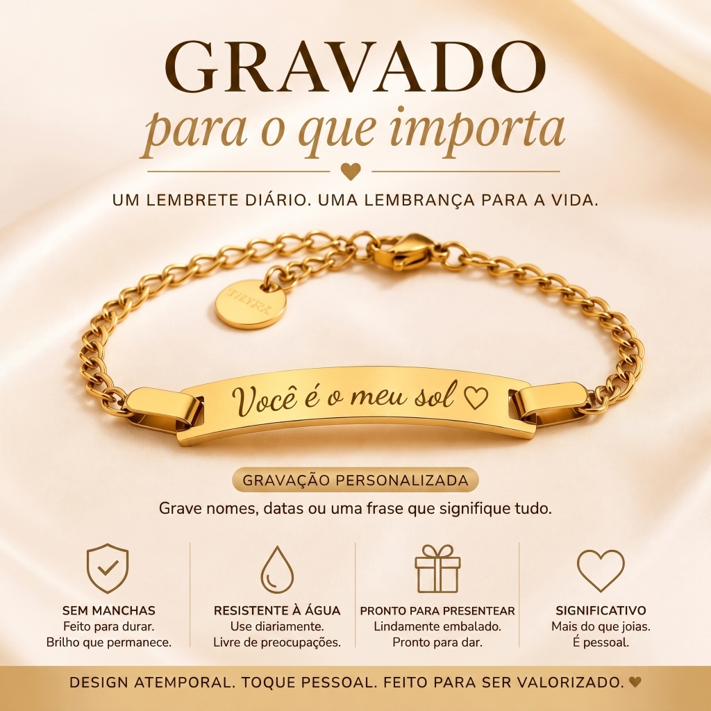 St.kunkka Pulseira Personalizada De Aço Inoxidável Banhado A Ouro De Jóias PersonalizadasGarota Menino Aniversário Prese