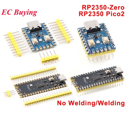 Raspberry Pi Pico2 RP2350-Zero Mini Módulo De Placa De Desenvolvimento 150MHz Microcontrolador De Núcleo Duplo RP2350A I