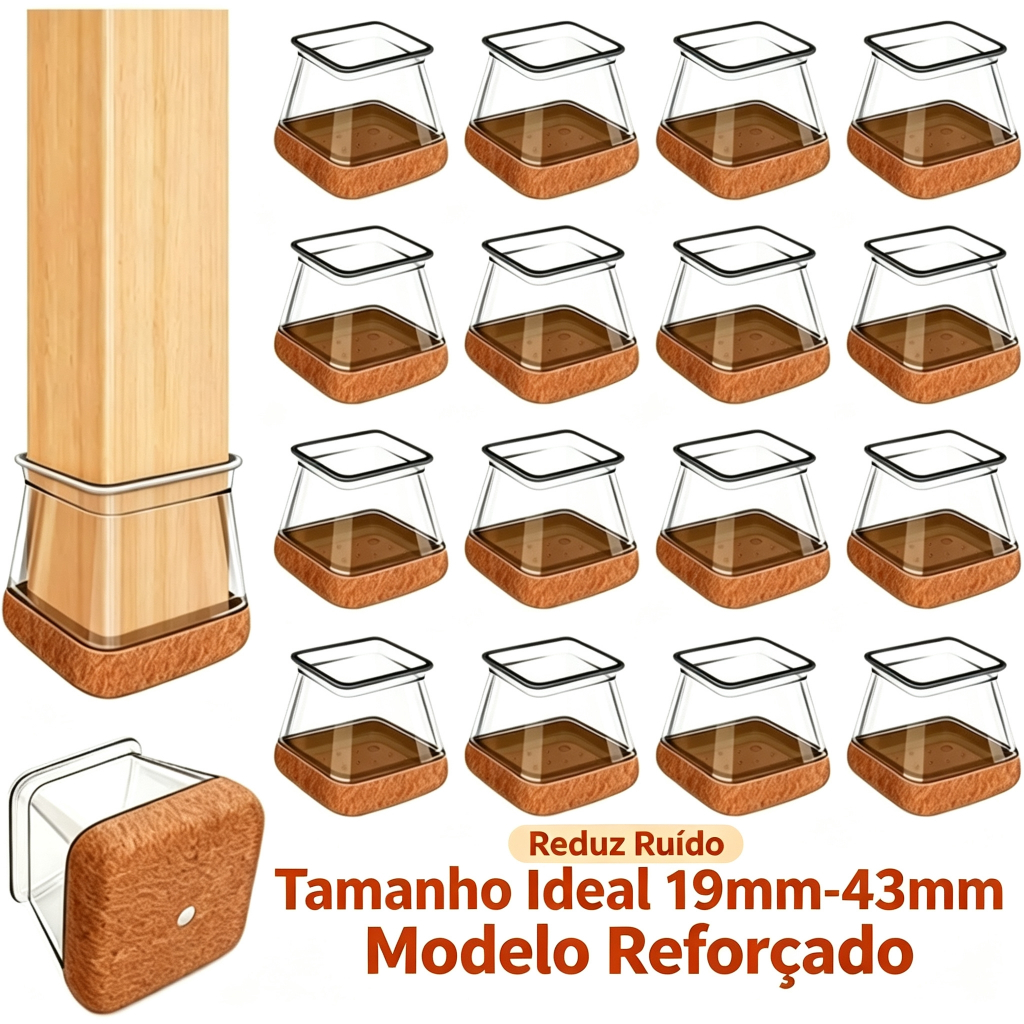 Kit 32/16pcs Peças Protetor Para O Pé Da Cadeira Mesa De Silicone Adequado Para Pernas De Mesa, Guarda-roupas