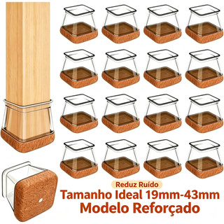 Kit 32/16pcs Peças Protetor Para O Pé Da Cadeira Mesa De Silicone Adequado Para Pernas De Mesa, Guarda-roupas