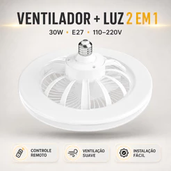Controle Remoto Inteligente LED Ventilador Luz E27 Parafuso Pequena Lâmpada De Ovni Para Dormitório De Quarto