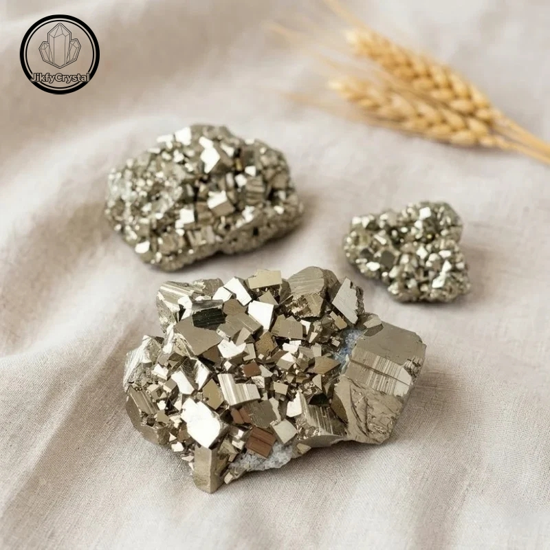 Pedra Pirita Natural ✨ Espécime Mineral Dourado Fool's | Decoração De Casa E Destaque De Mesa Dourada
