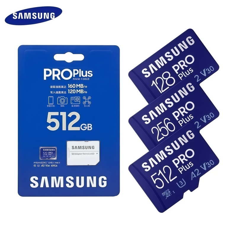 Samvng Cartão Micro SD PRO Plus Original 512GB 256GB 128GB Cartões De Memória Para Nintendo Switch Steam Deck ROG Aliado