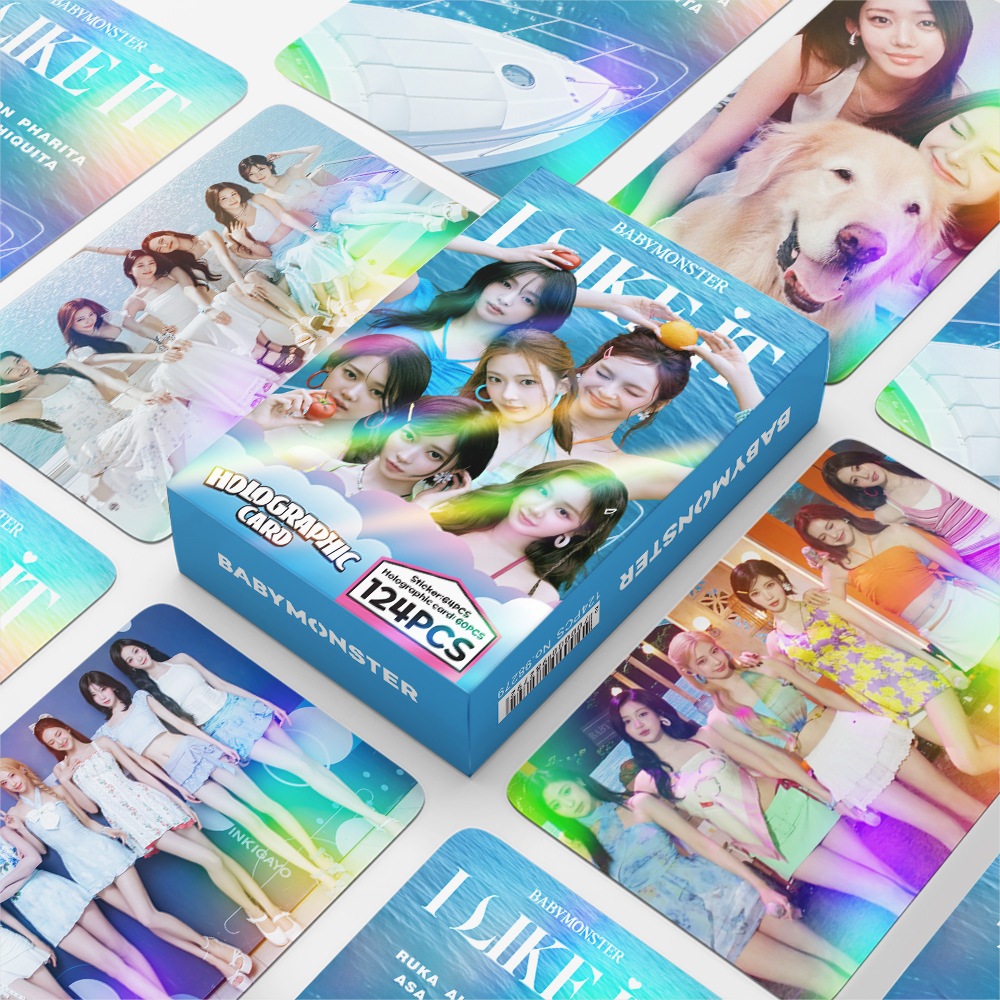 124 Pçs/set BABYMONSTER LOMO Cartão Postal Para Fãs Ahyeon Asa
