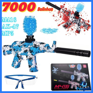 Equipamento Tático de Lazer Adulto Lançadora AK47/M416/MP5 de Gel Elétrica para Aventuras ao Ar Livre Com Bolinhas