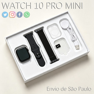 2026 Novo Smartwatch S10 Mini com Pressão Chamada Bluetooth Calculadora Impermeável e Compatível Android/iOS
