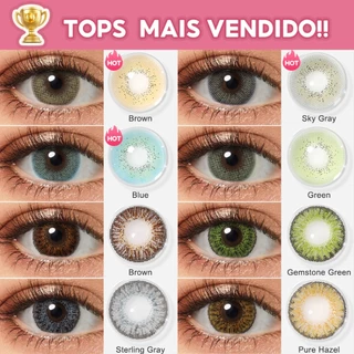 Lentes De Contato Coloridas 2pcs Contatos Coloridos