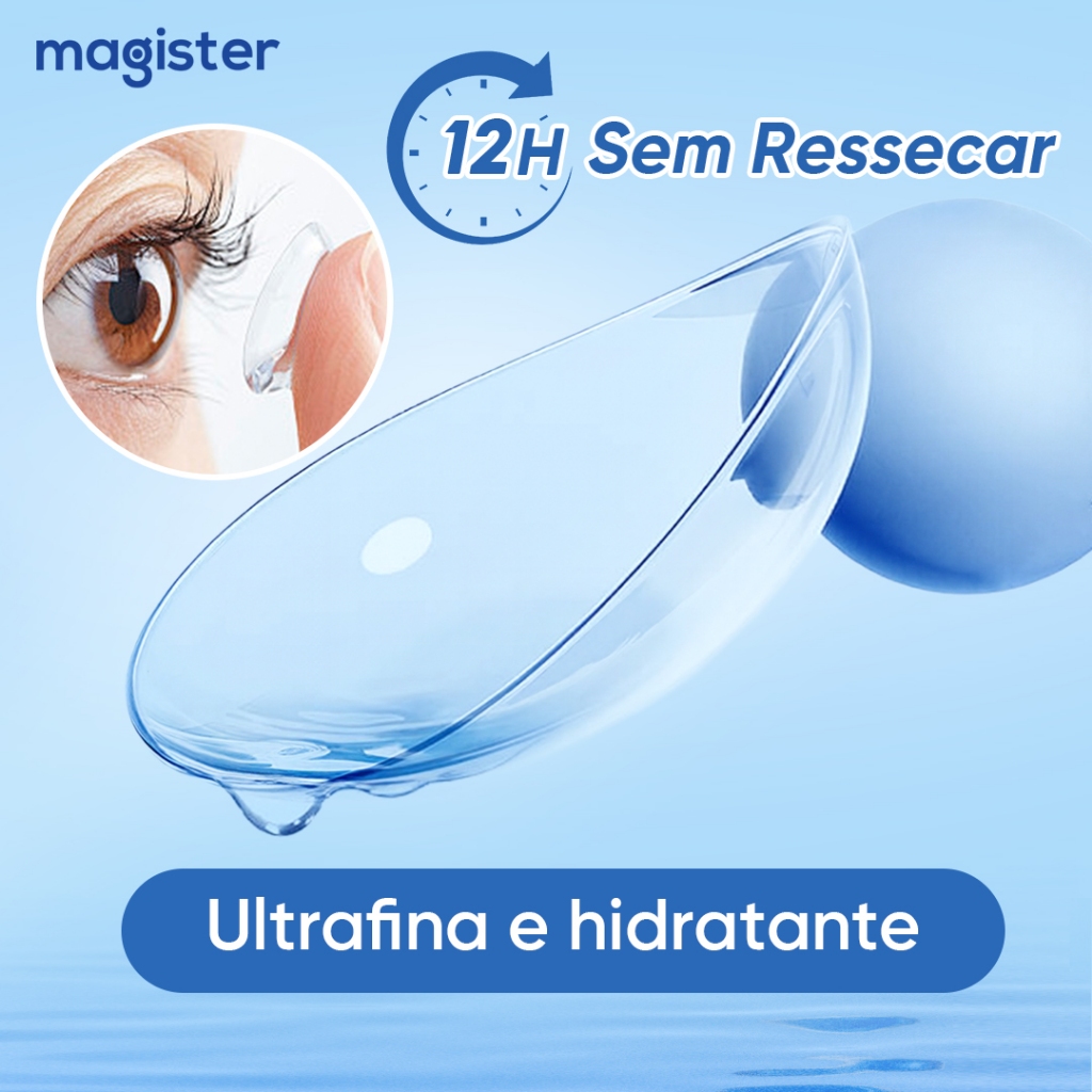 (-1.0 ~-8.0) Lentes De Contato 14.0mm Transparente Confortável Anual Uso 2 Pçs/Par