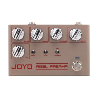 JOYO R-24 RIGLE Preamp Pedal De Simulação De Pré-Amplificador De Alto Ganho 3 Bandas EQ Overdrive Controle Efeito De Gui