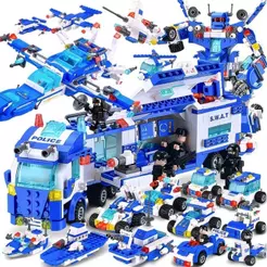 1800 PCS Lego Blocos de Construção Conjunto Militar SWAT Construção Transportador Blindado Brinquedos Montados para Meni