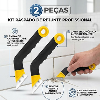 2 RASPADOR REMOVEDOR DE REJUNTE ARGAMASSA COM TUNGSTENI