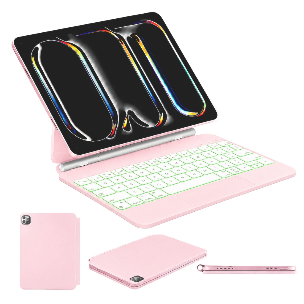 TASSOS Capa De Teclado Magnético Para iPad Air 11 M2 M3 Pro 11 Bluetooth Touchpa