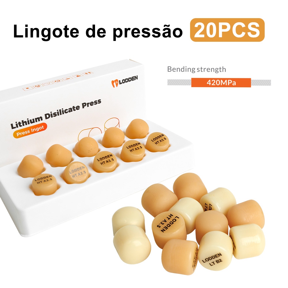 20pcs Press Inogts Bloco De Silicone De Lítio Vidro Cerâmico