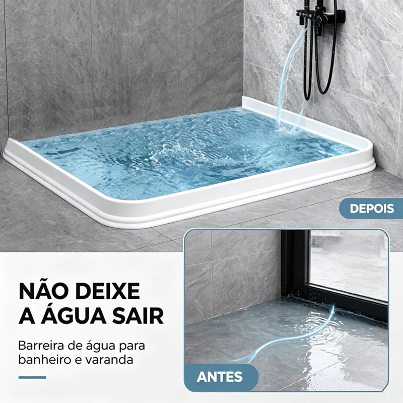 Fita de barreira adesiva de aguá 2/4/6 metros para box de banheiro