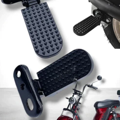1 Par Pedais Universais Para Elétricas Scooters E Bicicletas Preto