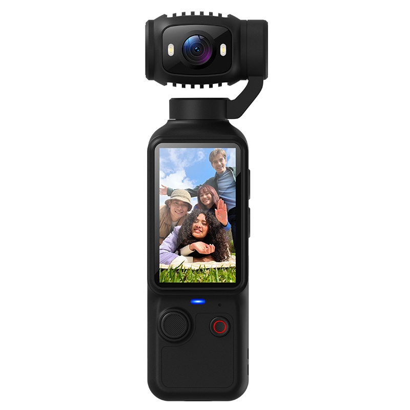 Câmera De Ação Gimbal Portátil 4K HD 180 ° Vlog De Bolso Anti-Vibração Com Lente Giratória Luz De Preenchimento Para Esp