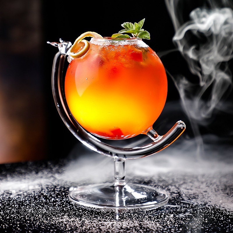 330Ml Globo Design Cocktail Copo Suco Bebida Fria Martini De Vinho Especial Restaurante Comida Bebidas Recipiente De Vid