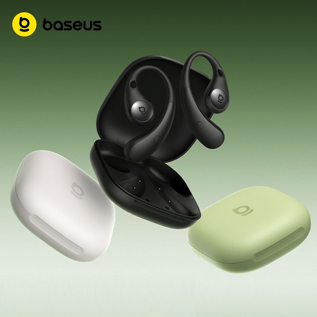 Baseus Eli Sport 2 Fones De Ouvido Sem Fio Verdadeiros De Orelha Aberta , Design Leve ZeroSense , Bluetooth 6.0 , Reprod