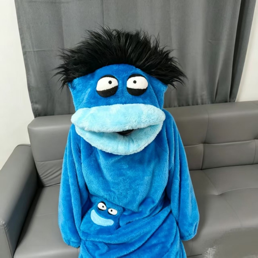 Roupas De Festa Engraçadas Monstro Verde Boca Grande Sapo Pelúcia Onsie-Bonito Loungewear Pijamas Homewear Mulher Engraç