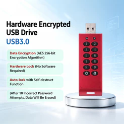 Goldenfir's new hardware encryption USB flash drive with 8GB/16GB/32GB security and anti-theft features
