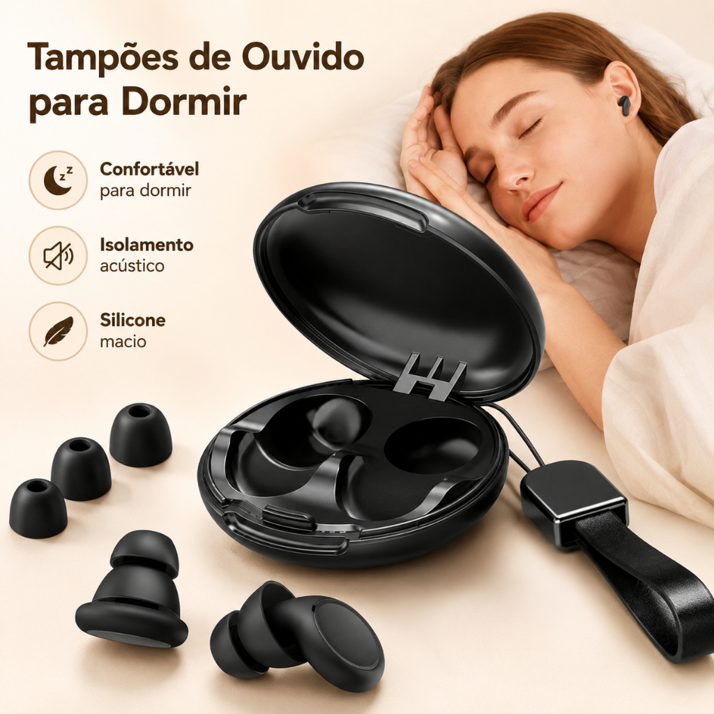 Tampões De Ouvido Cancelamento De Ruído Redução De 27 dB Silicone Super Macio Para Dormir E Tarablho Barulhento LAY-Y25