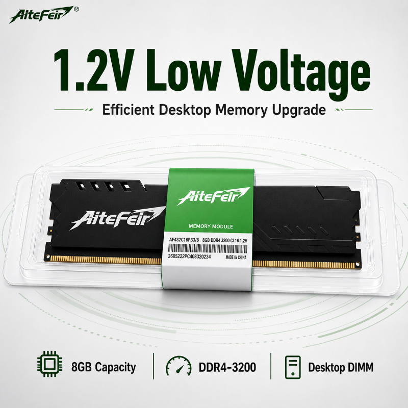 Aitefir 8GB DDR4 2400MHz 2666MHz 3200MHz Memória De Desktop 1.2V RAM De Alto Desempenho Para PC Gaming Computer Interna