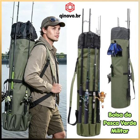 Grande Bolsa Para Vara De Pesca E Acessórios Bolsa Multifuncional Para Armazenamento De Equipamentos De Pesca