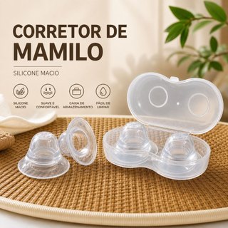 Corretor De Mamilo/Protetor Tratamento/Correção/Ventosa Modelador De Amamentação