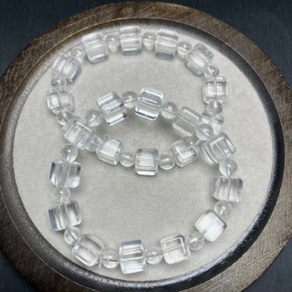 Cubo de cristal branco açúcar único anel pulseira novo produto especificações 10mm elegante All-Match presente de aniver