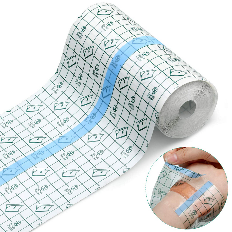 Curativo Adesivo Filme Rolo 5/10cm x10 mts  Impermeável Flexivel Recortável Respiravel