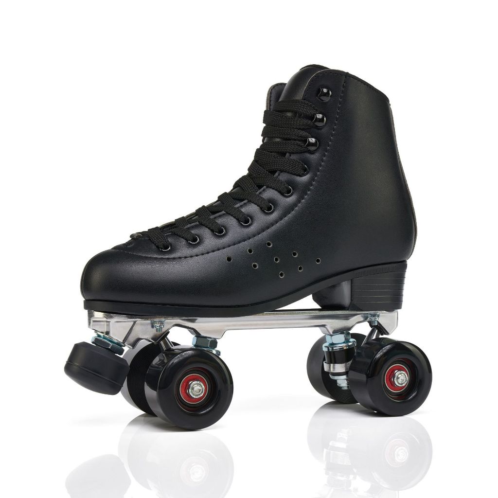 35-45 Adulto Masculino Feminino Couro Patins De Fileira Dupla Placa De metal Rolha Ajustável Iniciante Crianças quad Lâm