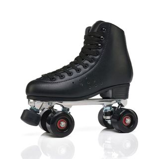 35-45 Adulto Masculino Feminino Couro Patins De Fileira Dupla Placa De metal Rolha Ajustável Iniciante Crianças quad Lâm