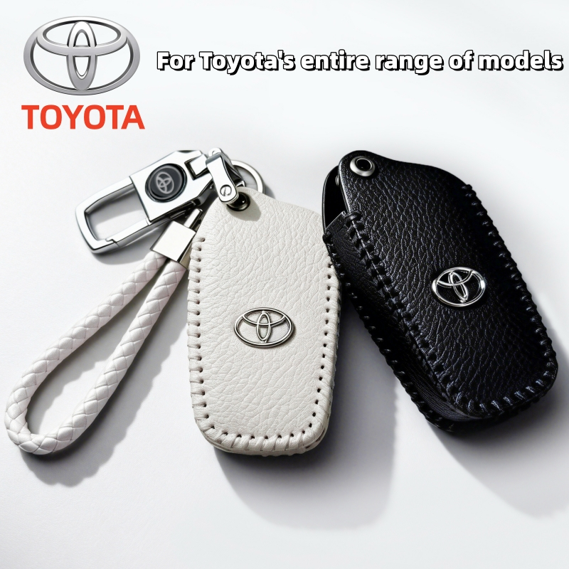Toyota Chaveiro Yaris Camry Corolla Vios Wigo Fortuner Raize Veloz RAV4 Rush Innova Hilux Acessórios Para Carros EmCouro