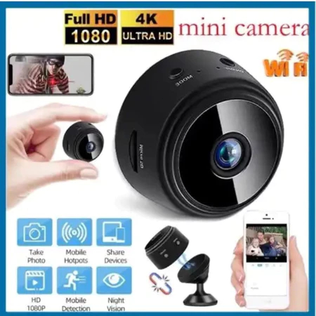 KIT2-4 Nova Câmera Wifi De Visão Noturna A9 HD 1080P Vigilância