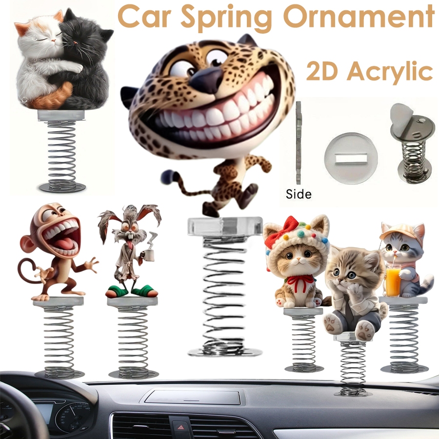 Enfeites De Painel De Carro À Prova De Choque Acrílico Antiderrapante Base Charme Primavera Ornamentos Para Com Desenhos