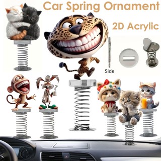 Enfeites De Painel De Carro À Prova De Choque Acrílico Antiderrapante Base Charme Primavera Ornamentos Para Com Desenhos