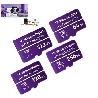 WD purple QD101 Monitoramento Cartão De Memória TF Dedicado , Roxo microSD , Câmera De Segurança , Gravação Contínua 24 