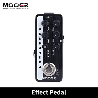 Mooer MICRO Preamp Série 015 Som Marrom Estilo 90 Pré-Amplificador Digital Pedal De Efeito De Guitarra Canais Duplos EQ 